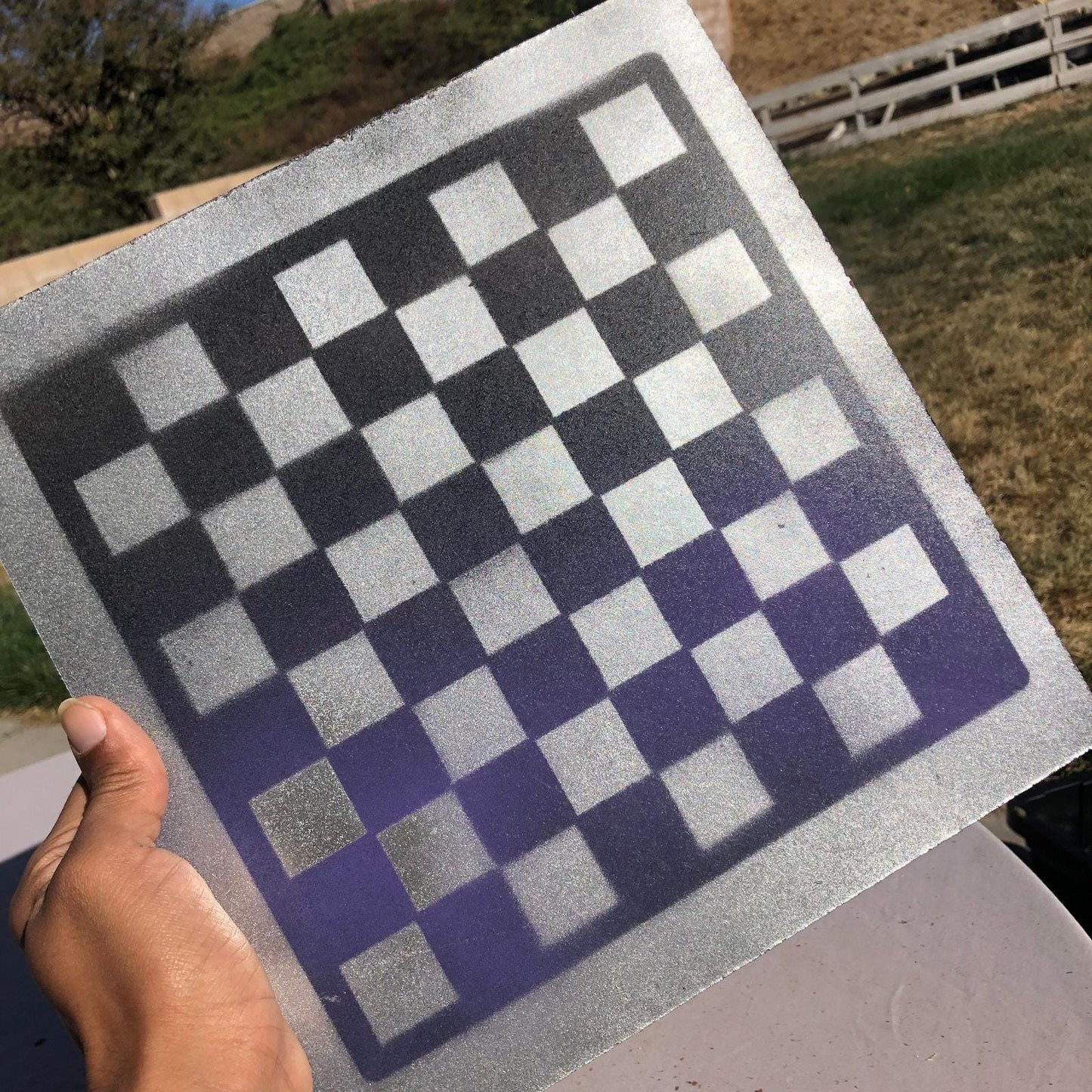 Chess Set - Purple Chrome
