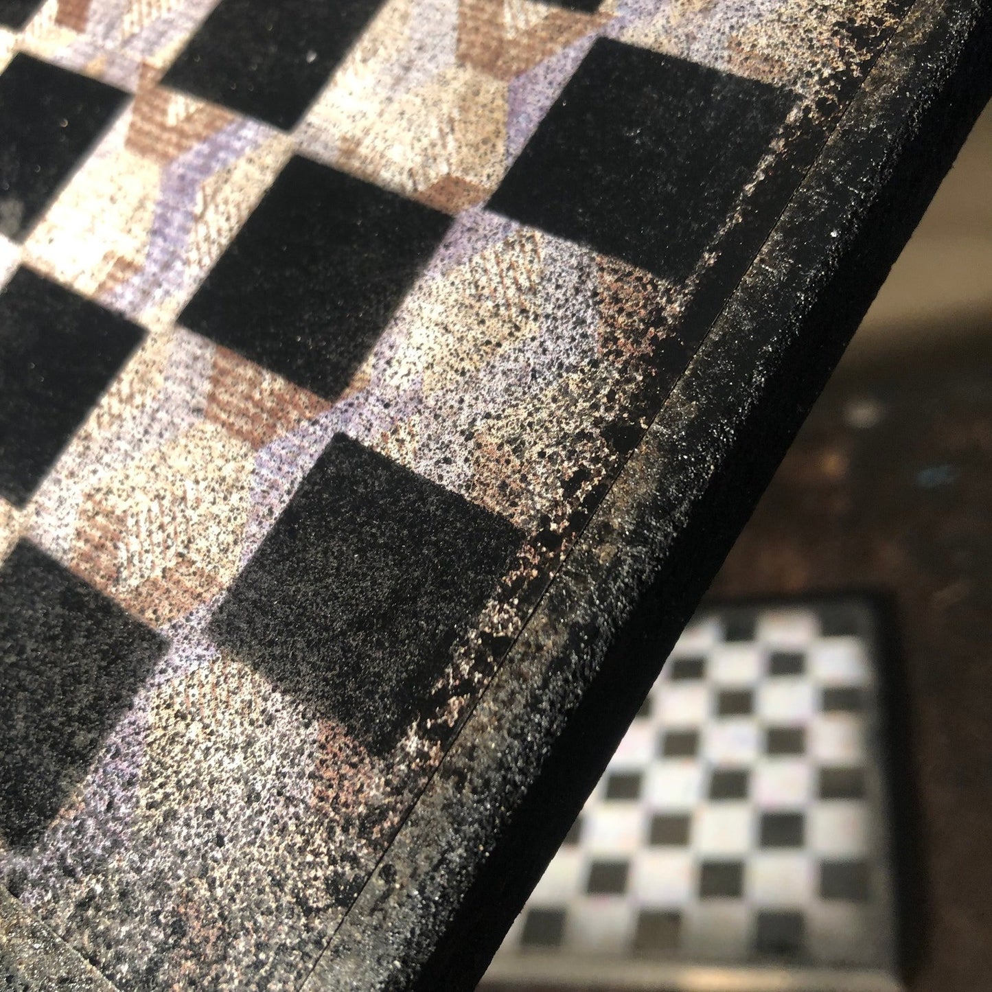 Scrapbook Chess Set - Brown Rustic Look