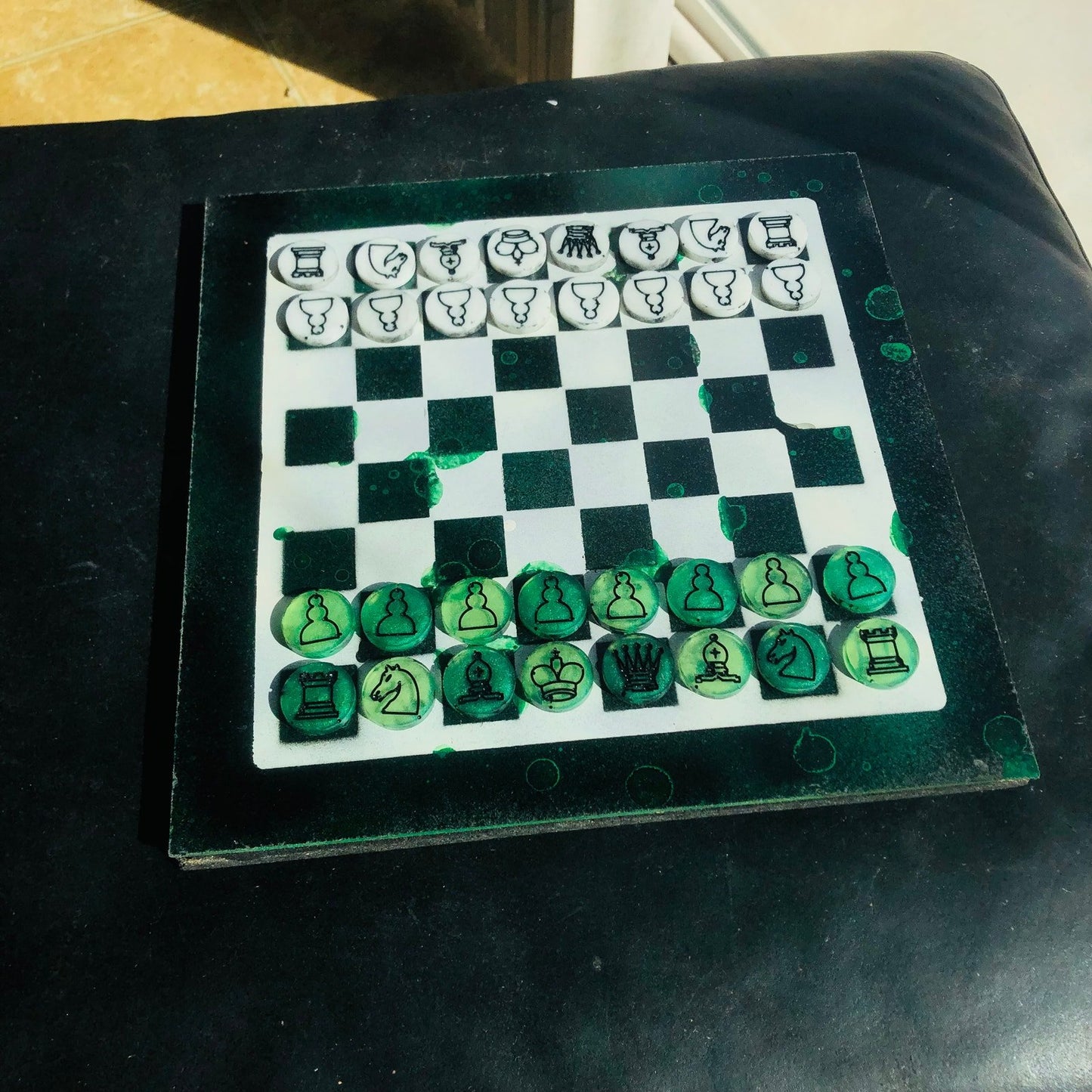 Chess Set - Green Vampire
