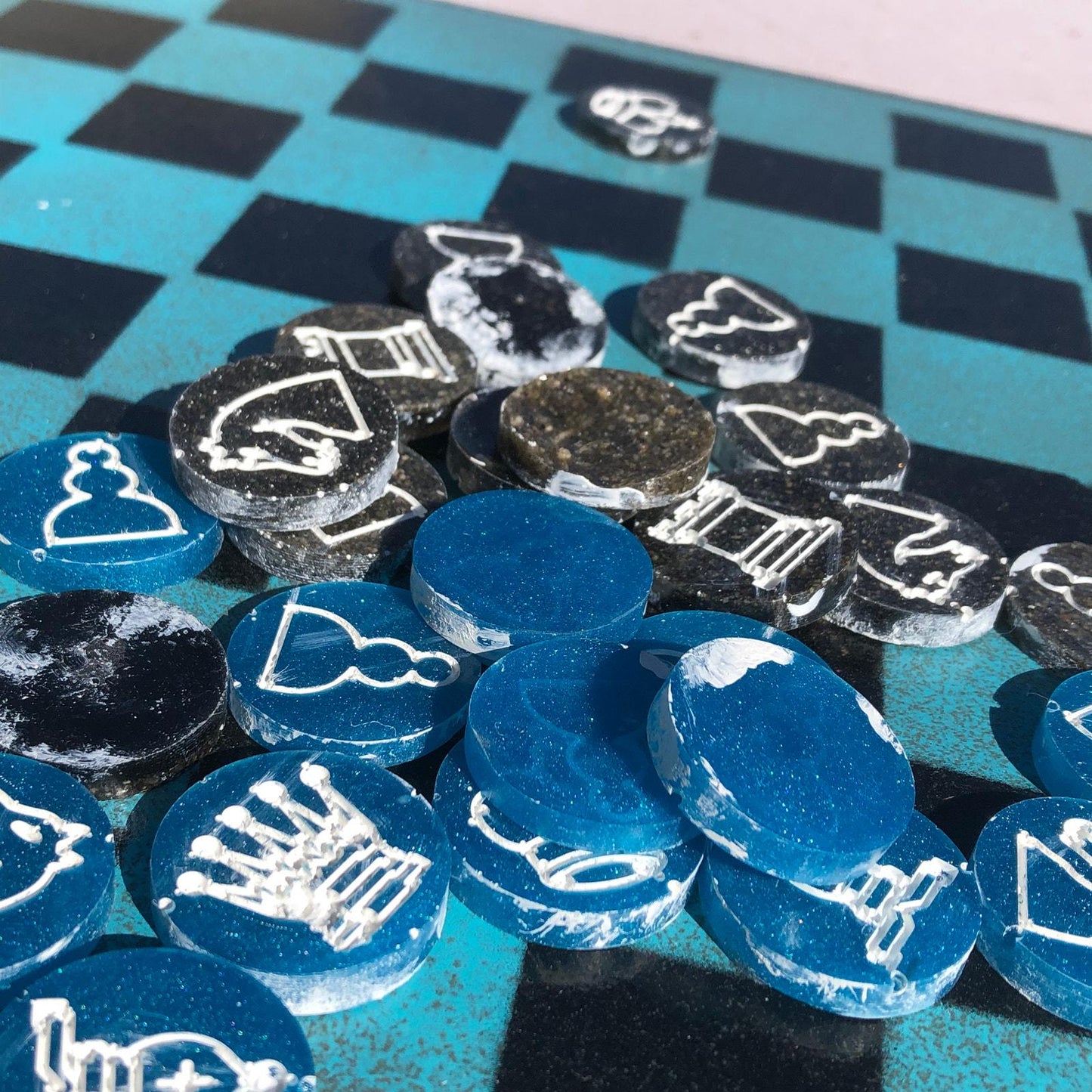 Chess Set - Blue Freeze