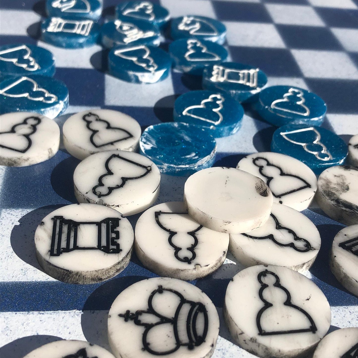 Chess Set - Blue Ice