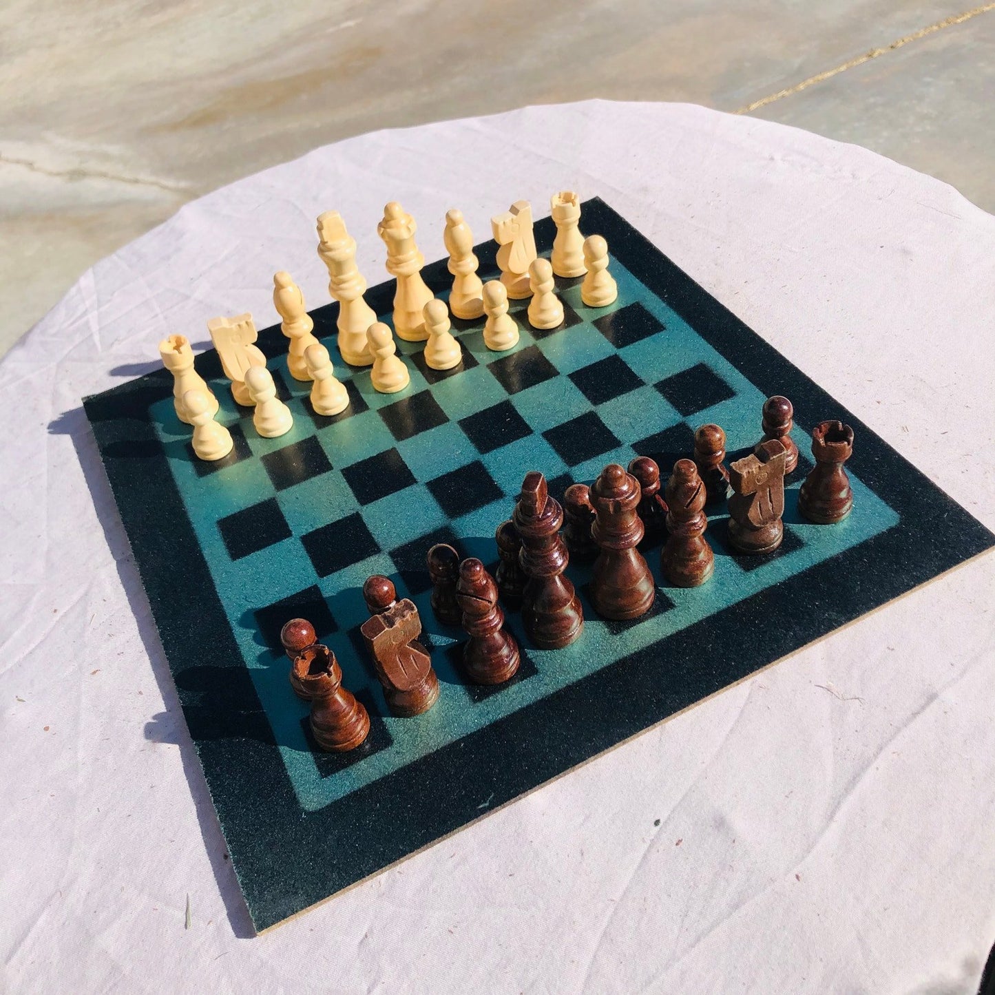 Chess Set - Smooth Green