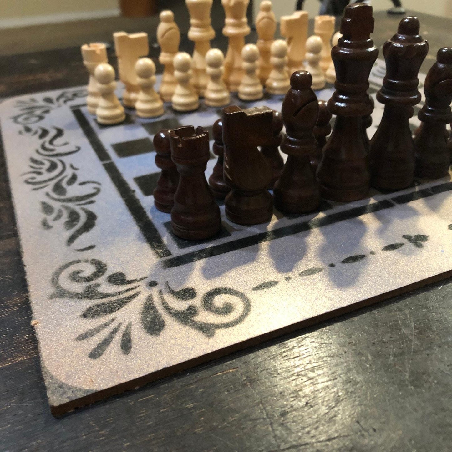 Chess Set - Rustic Gold