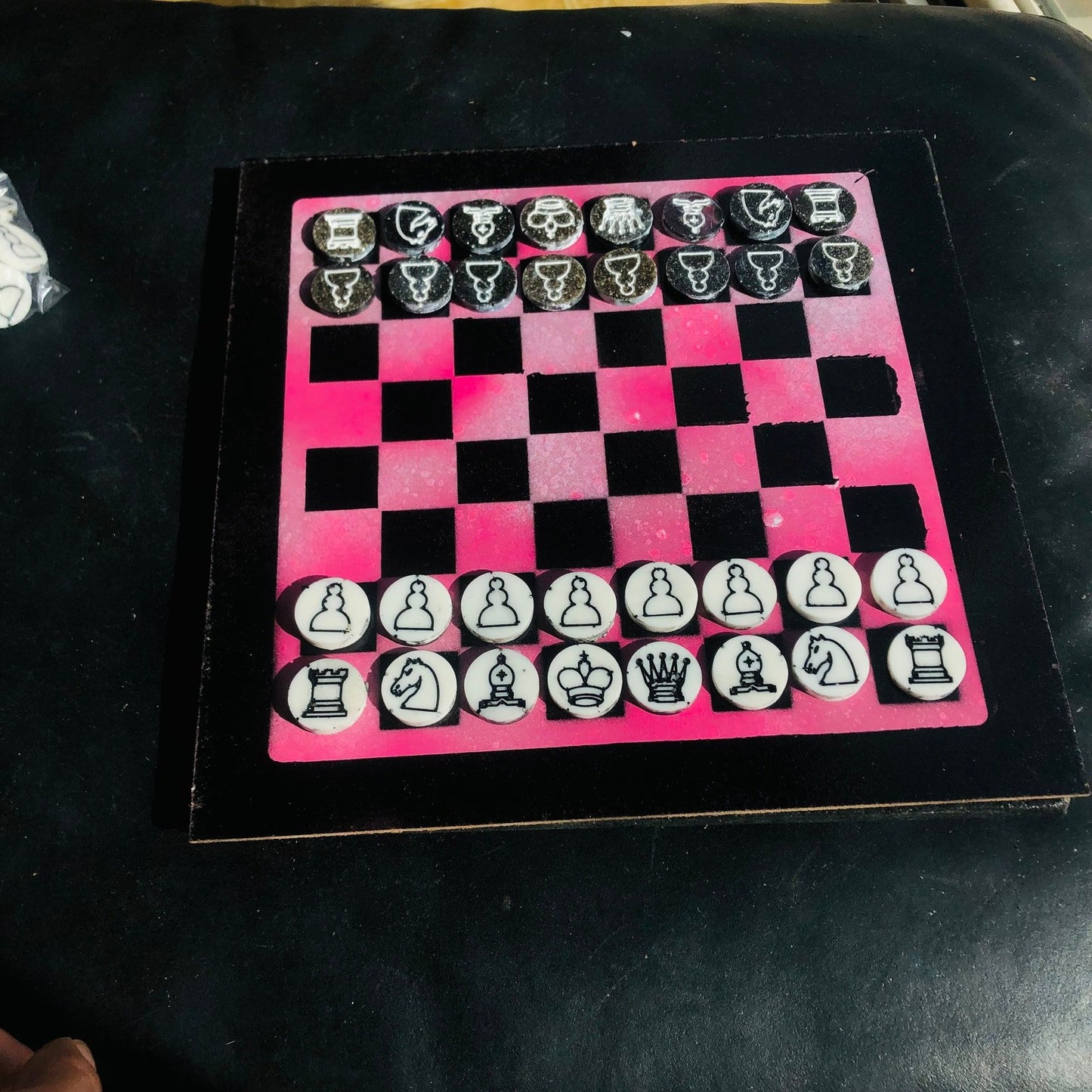 Chess Set - Simplified Pink