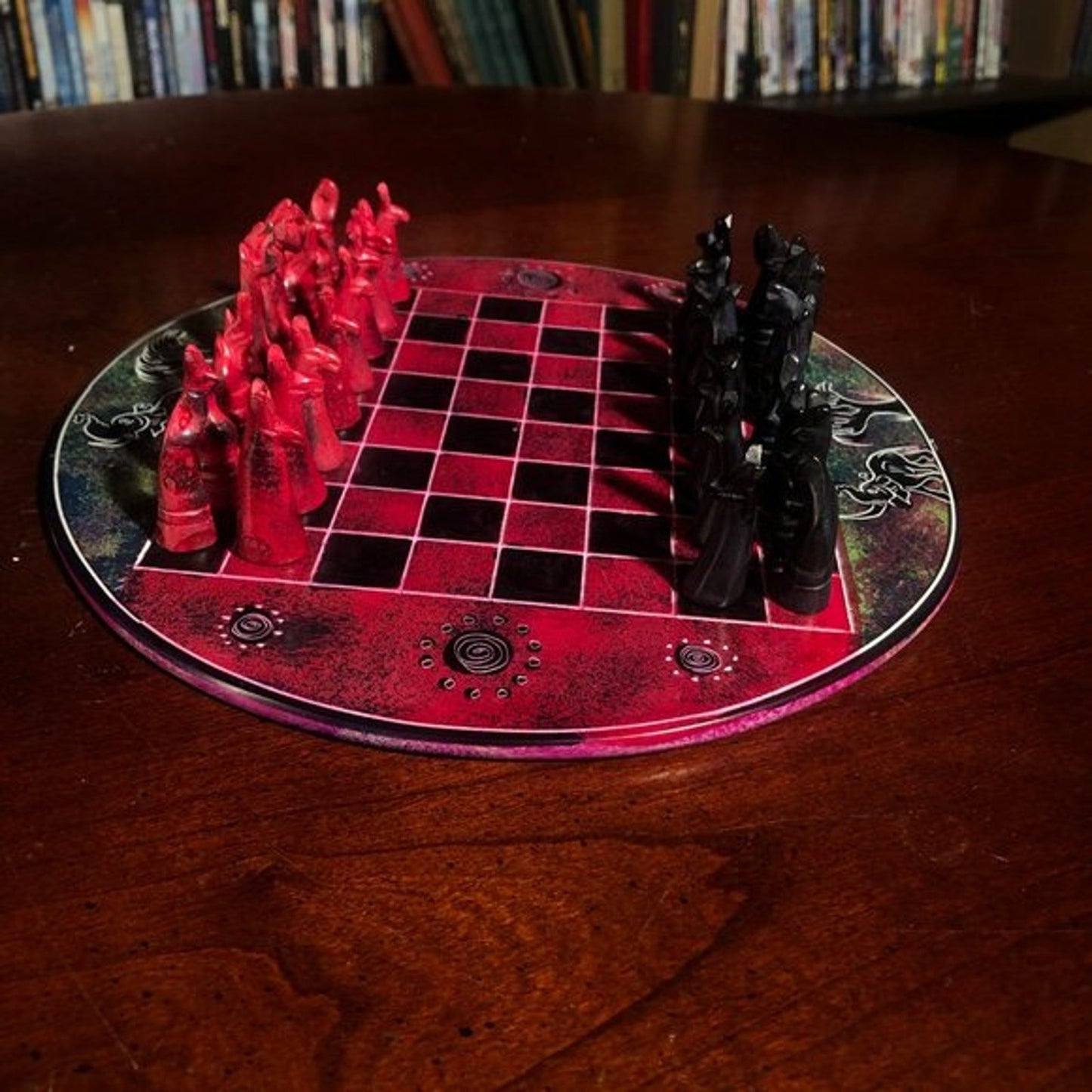African Vintage Chess Set - Kenyan Chess Board