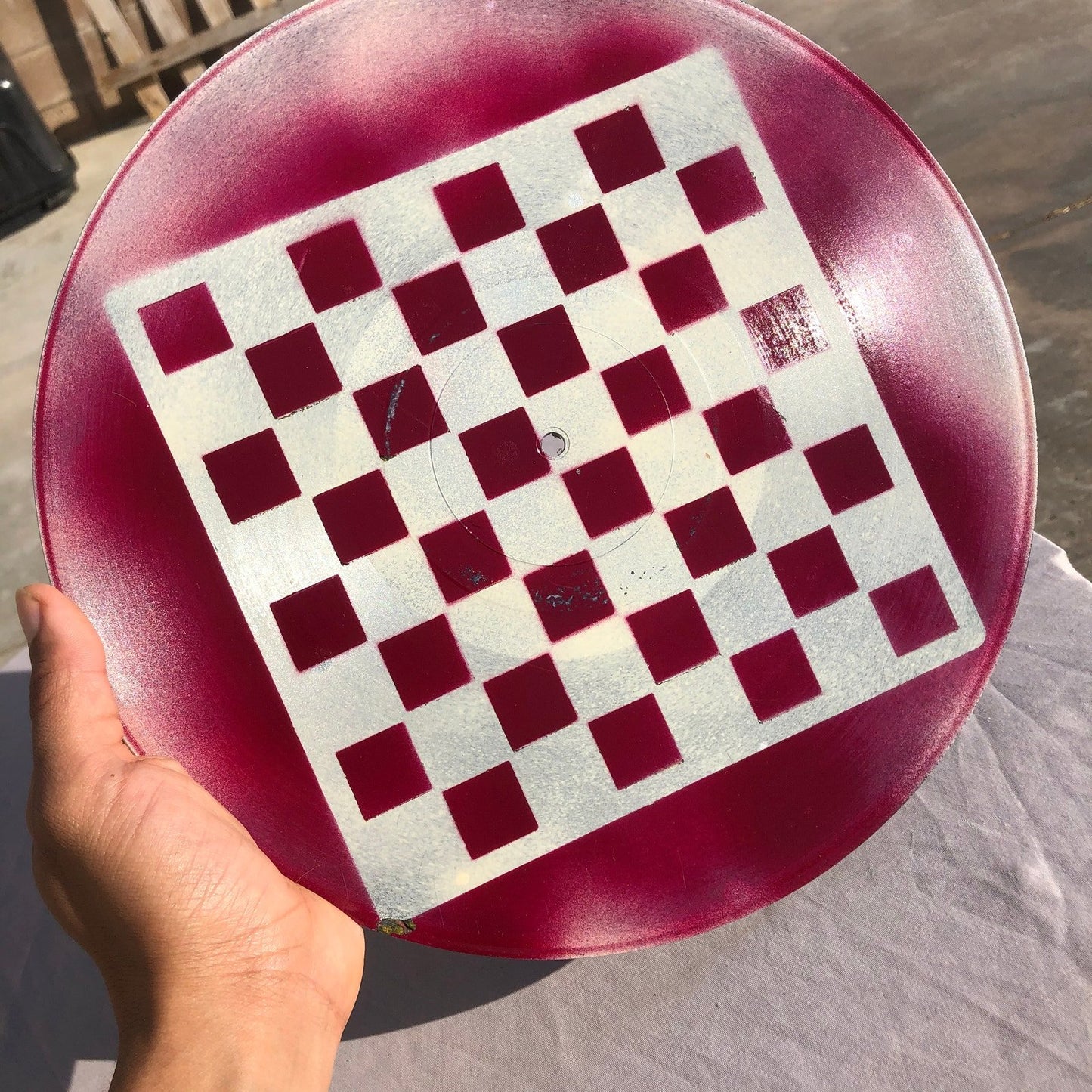 Vinyl Chess Set - Violet Cream