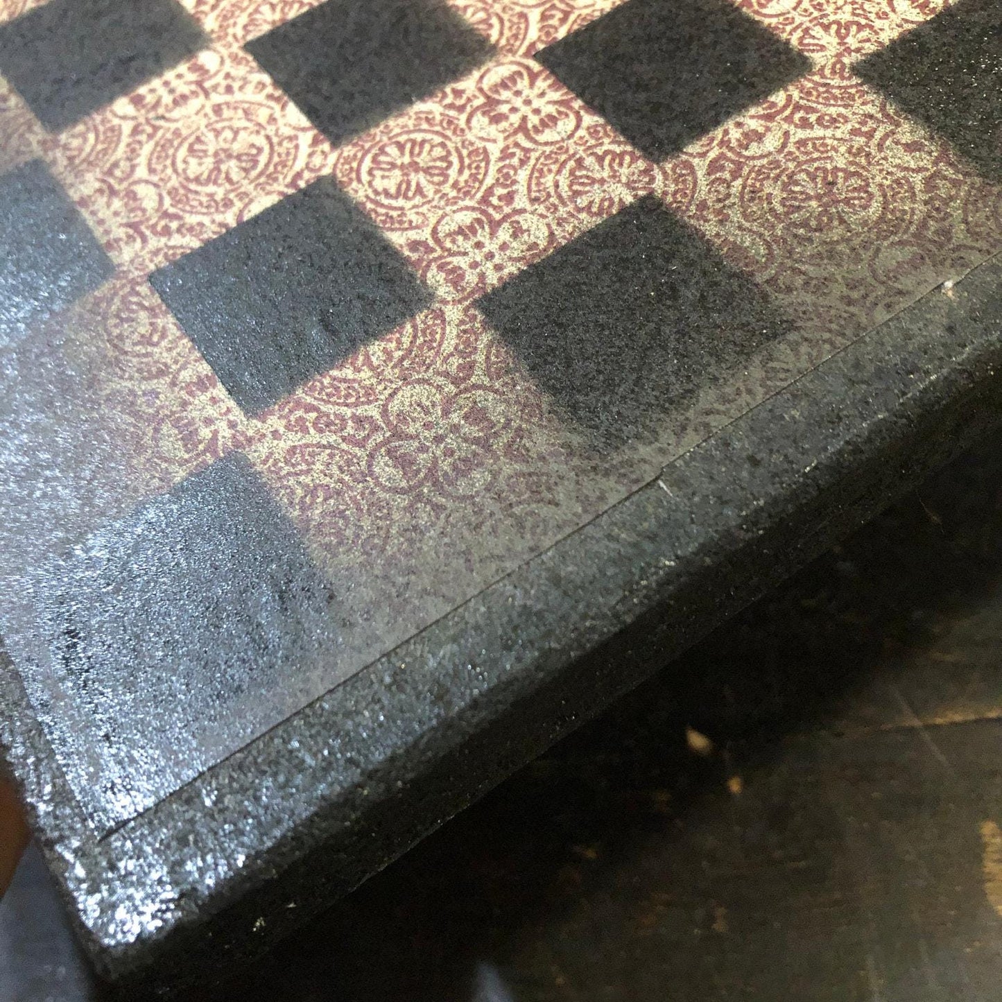 Scrapbook Chess Set - Vintage Brown
