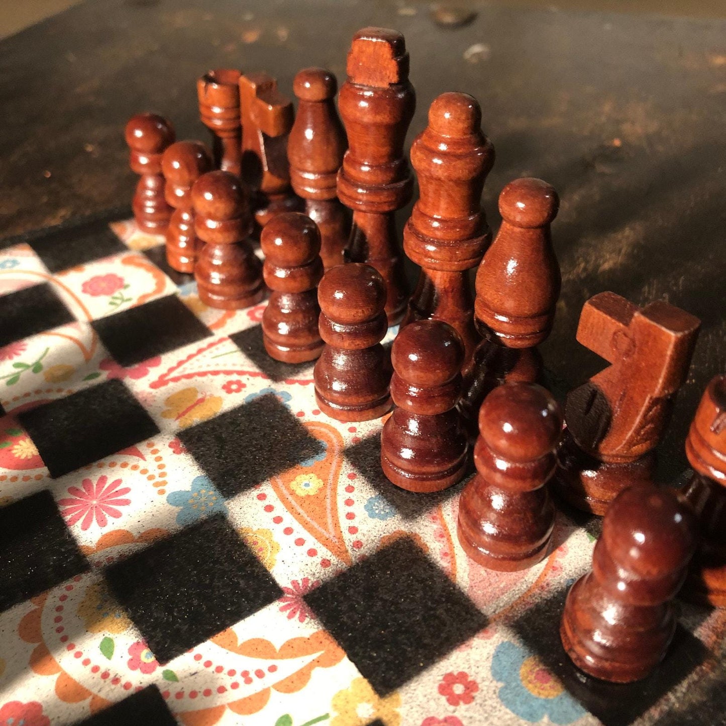 Scrapbook Chess Set - Piñata Colors