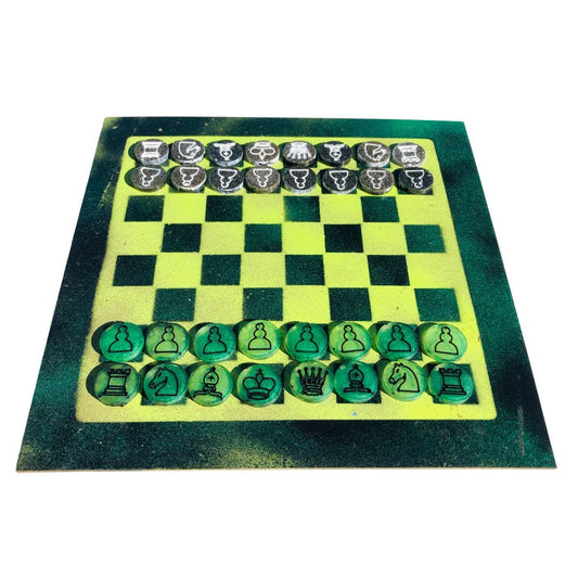 Chess Set - Sheen Green Edition