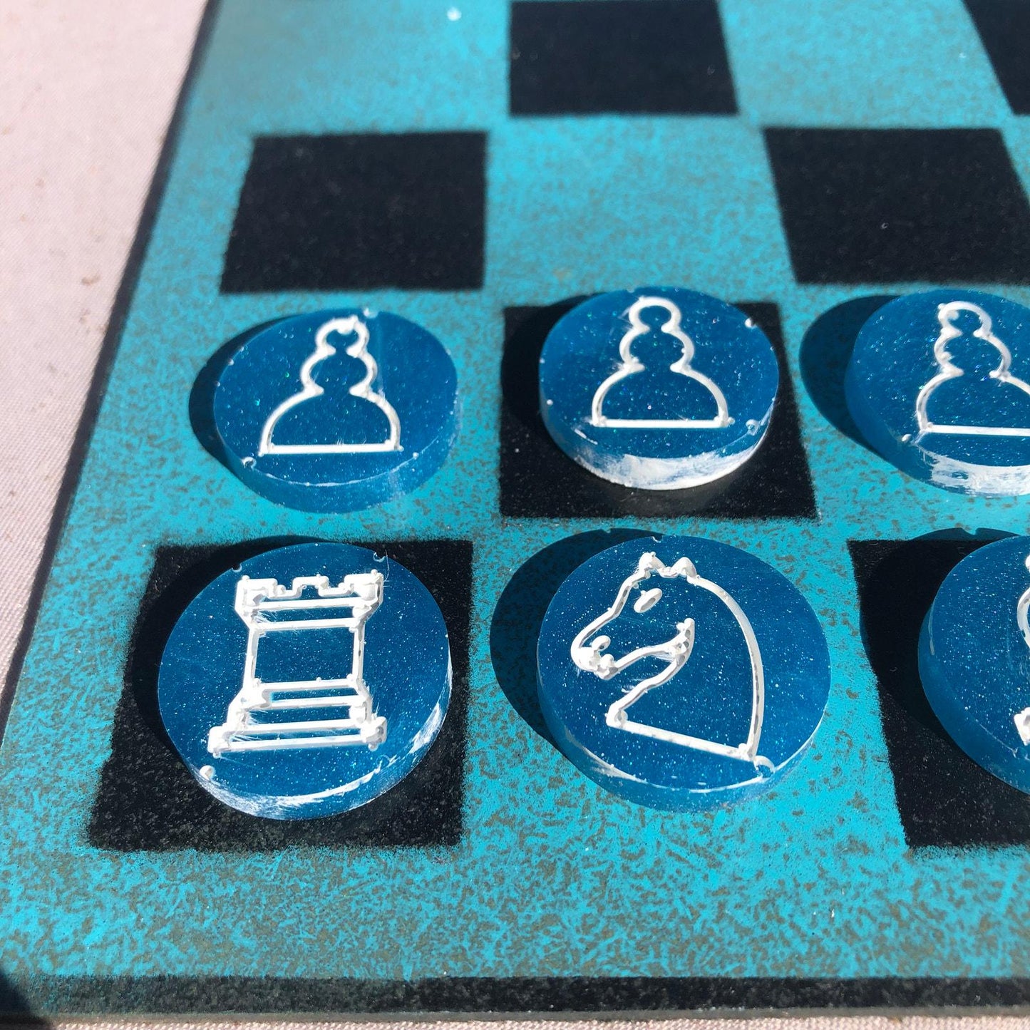 Chess Set - Blue Freeze