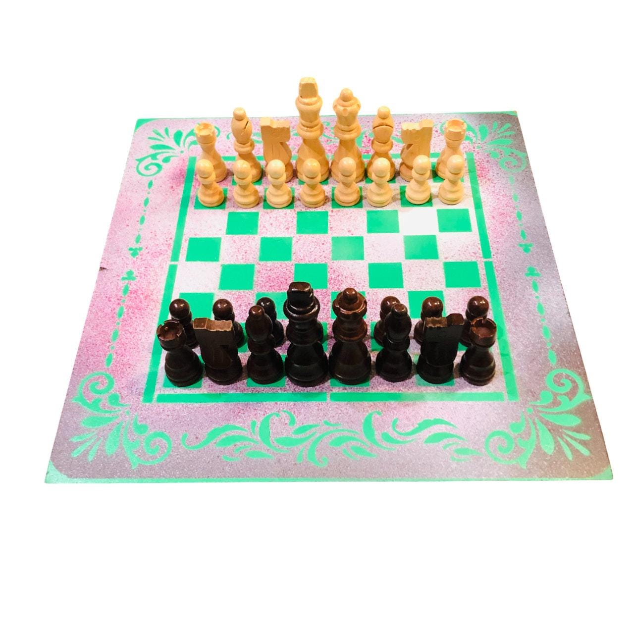 Chess Set - Green Mint Mist