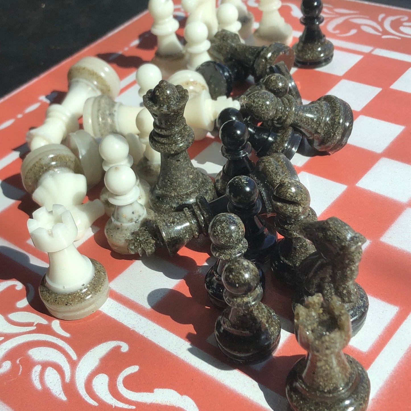 Chess Set - Salmon Pink