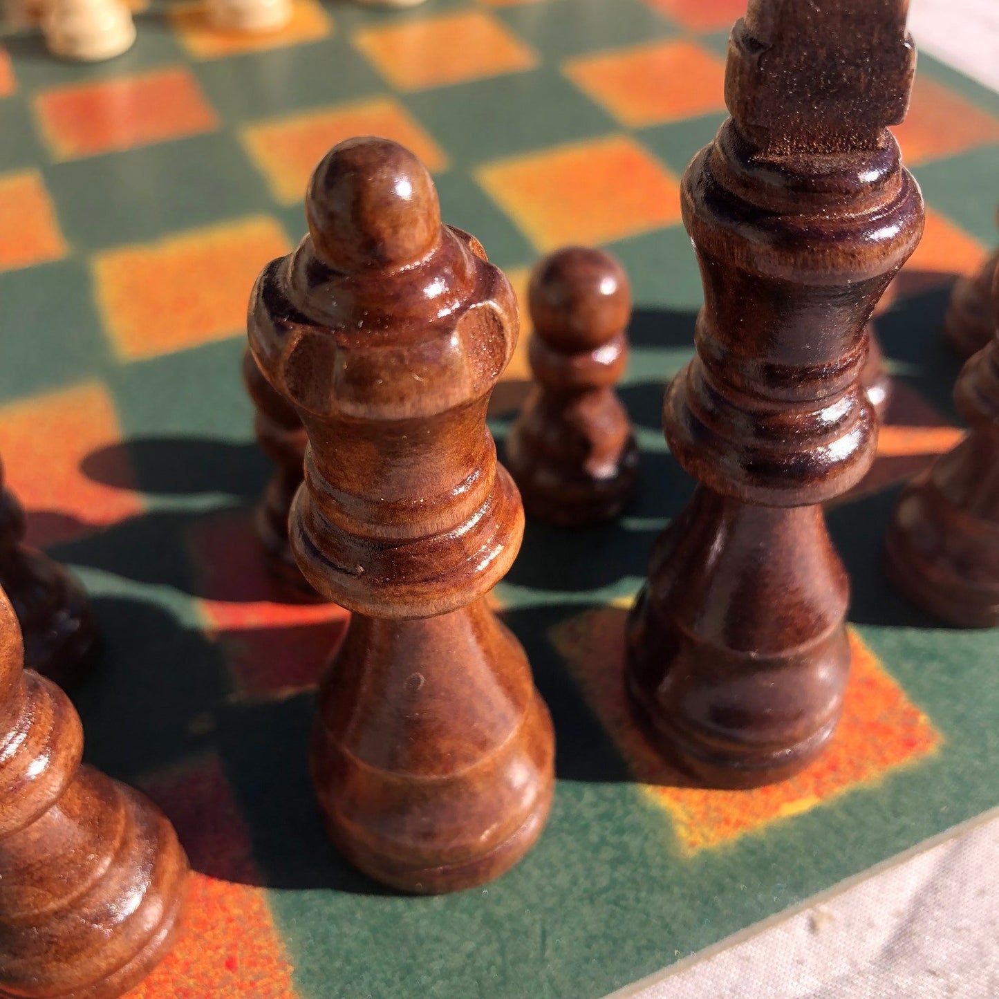 Chess Set - Sunset Green
