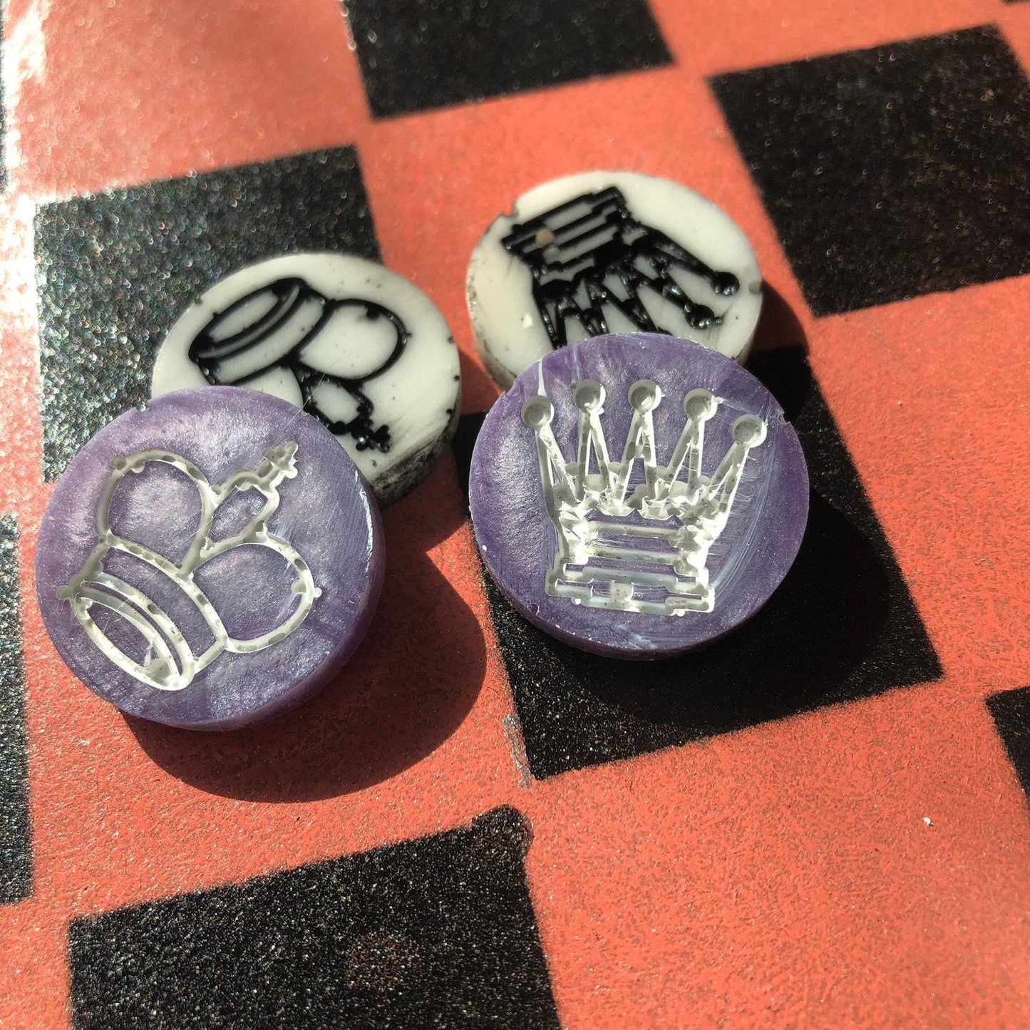 Chess Set - Purple Peach