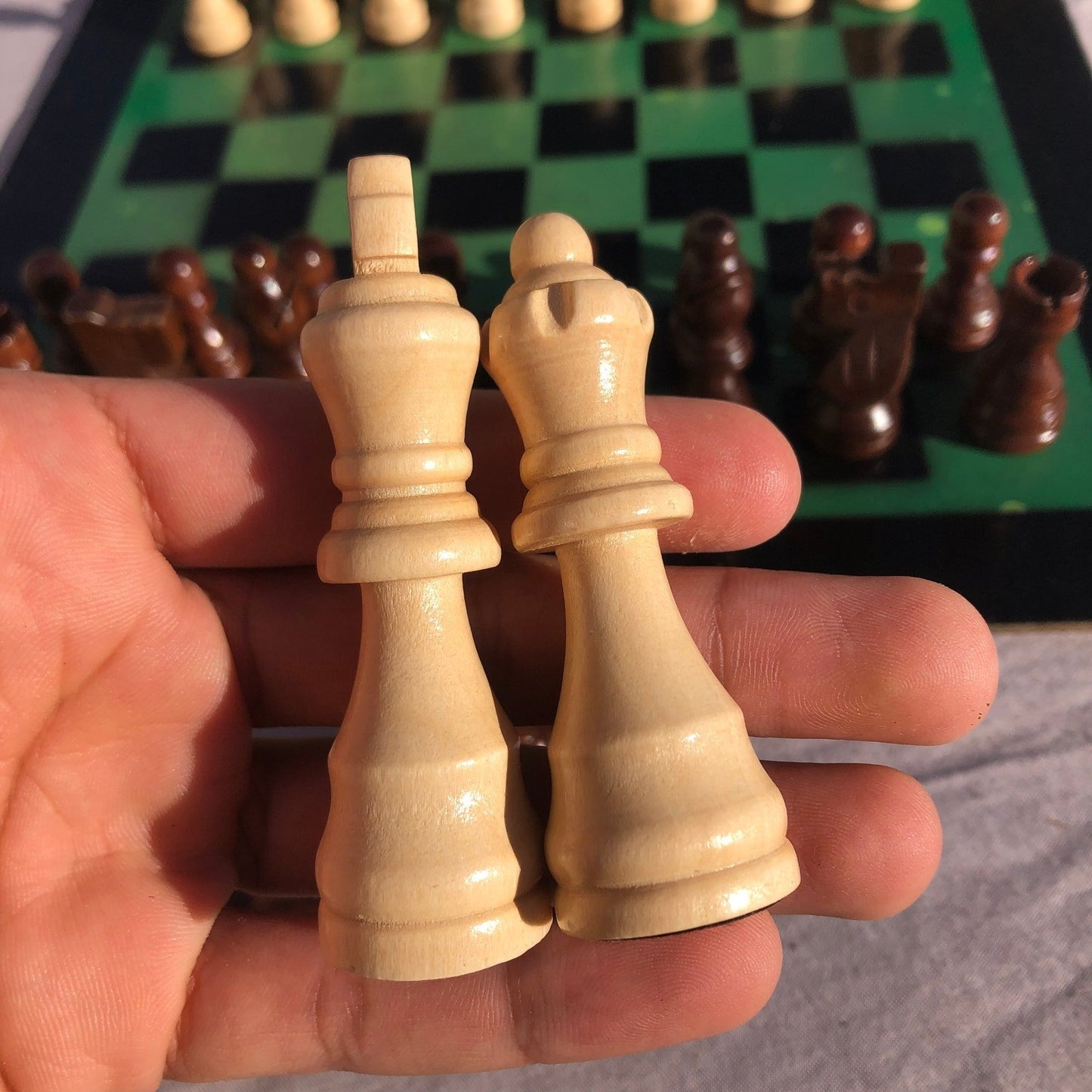 Chess Set - Speckled Green