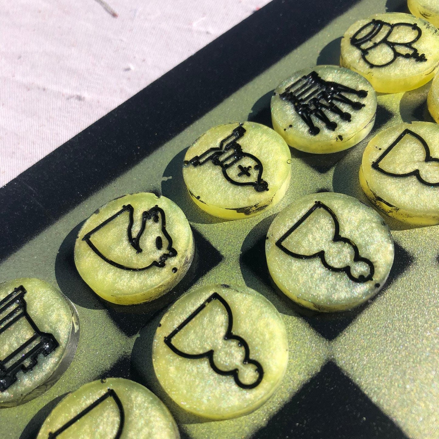 Chess Set - Sheen Green