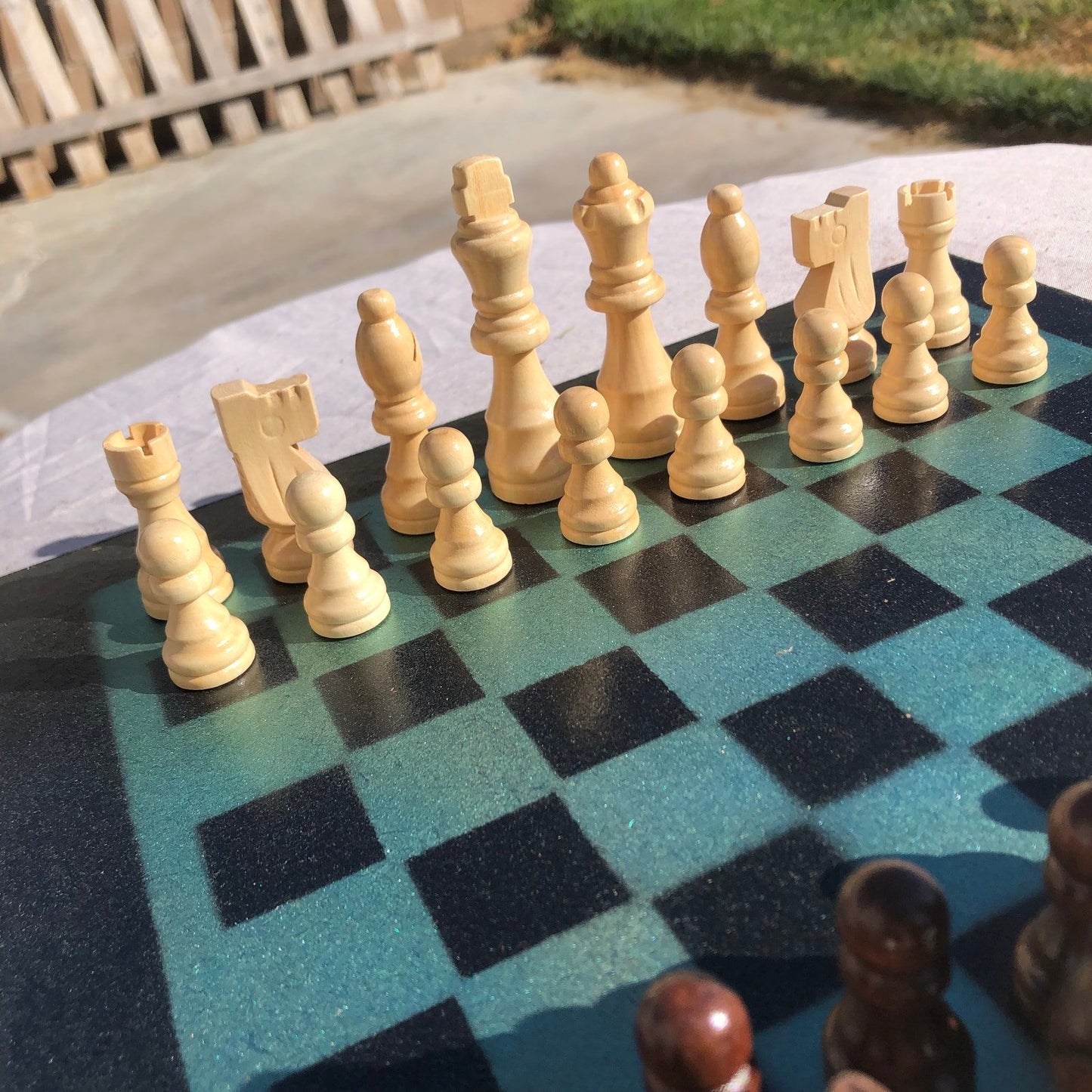 Chess Set - Smooth Green