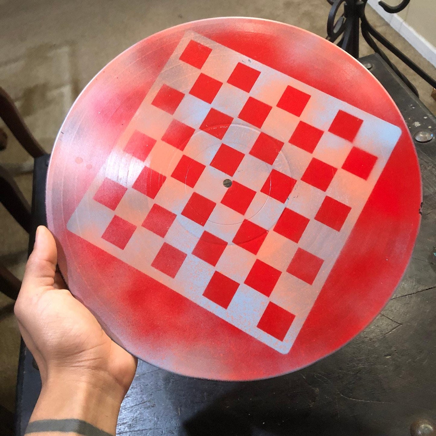 Vinyl Chess Set - Red Mist (Resin Pieces)