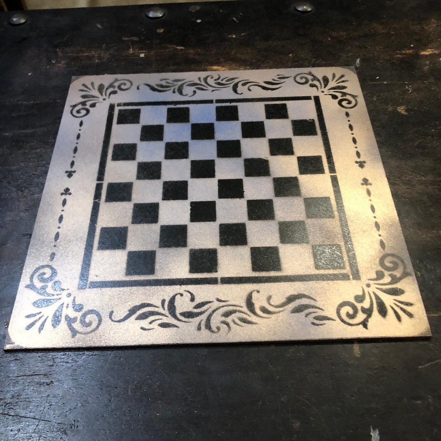 Chess Set - Rustic Gold