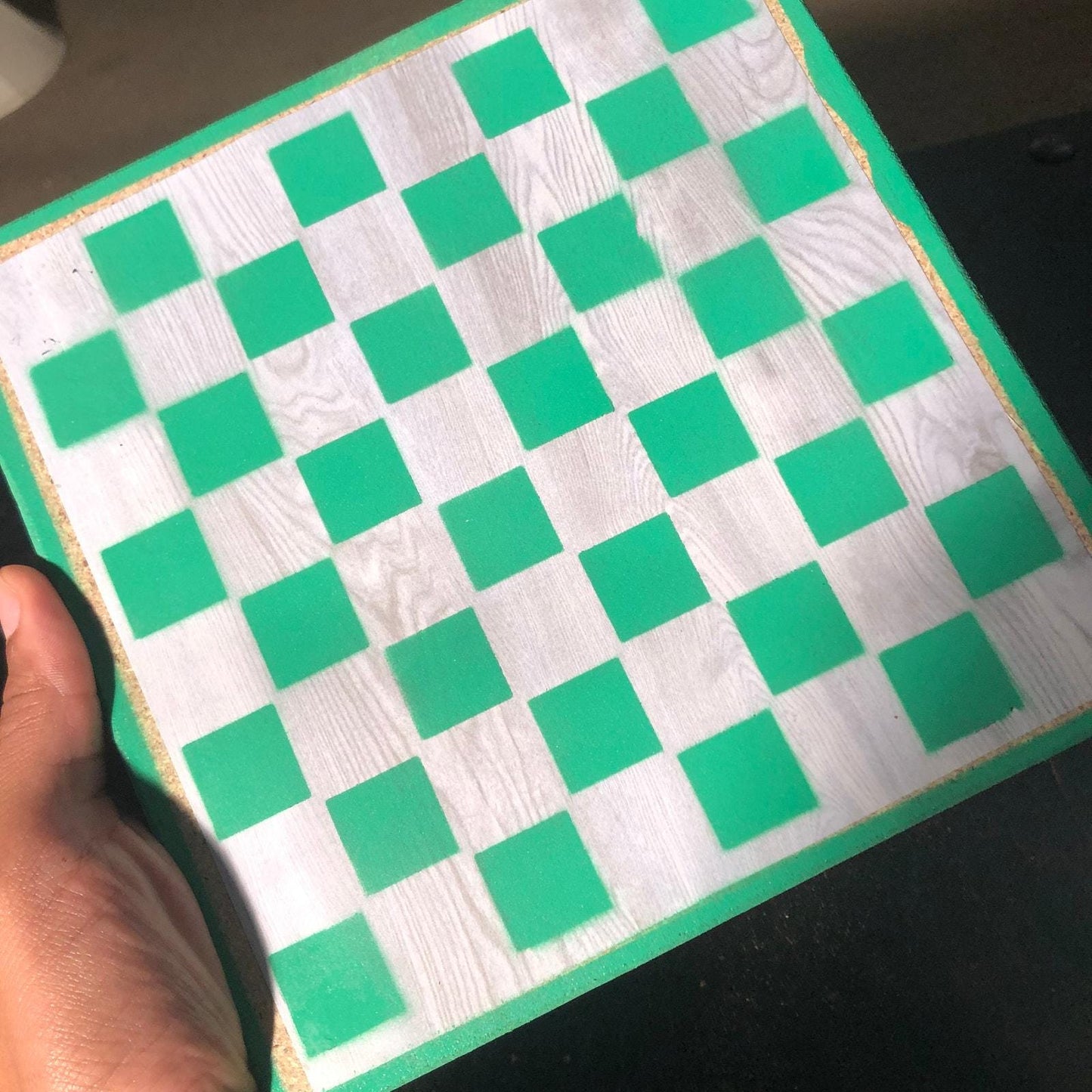 Scrapbook Chess Set - Green Mint