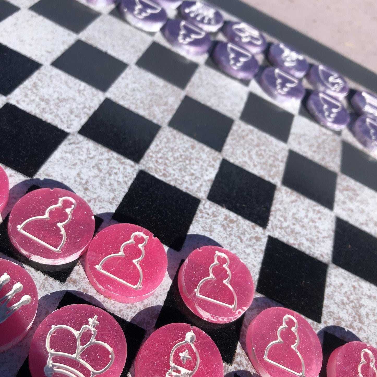Chess Set - Simplistic Pink/Purple