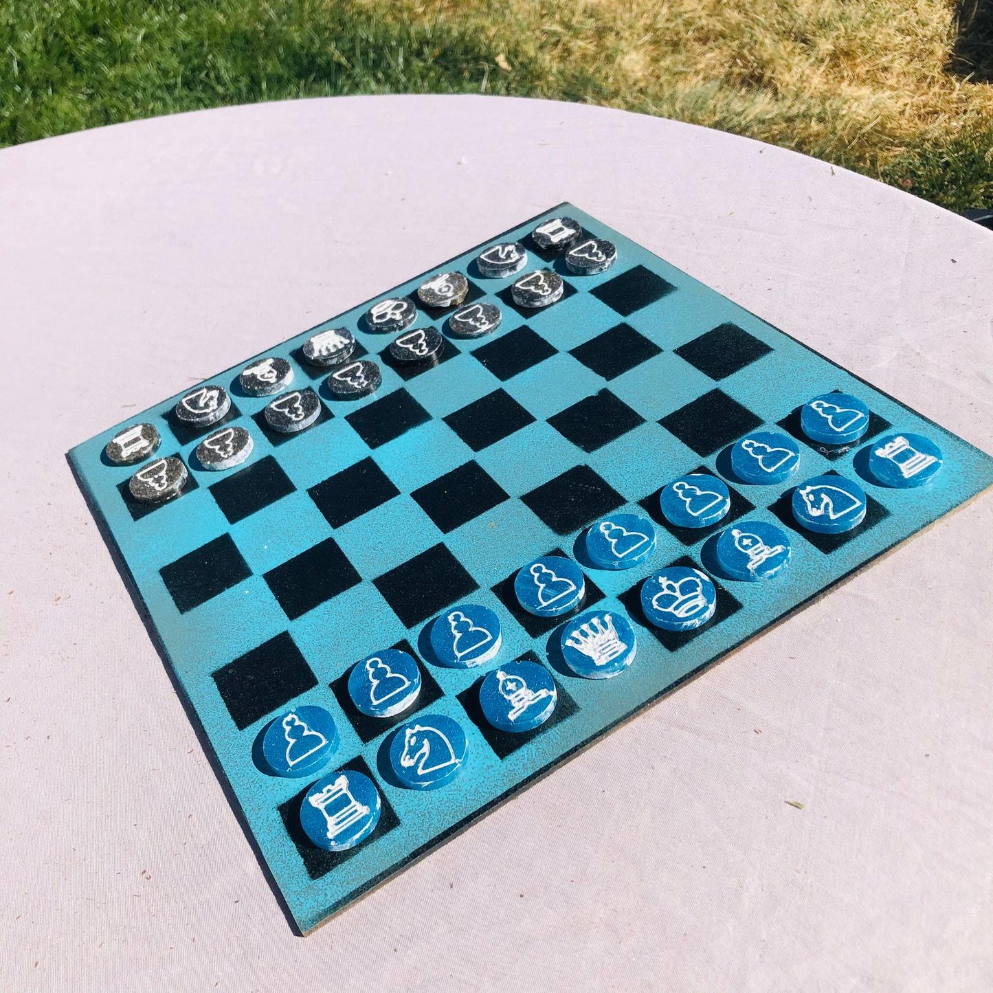 Chess Set - Blue Freeze