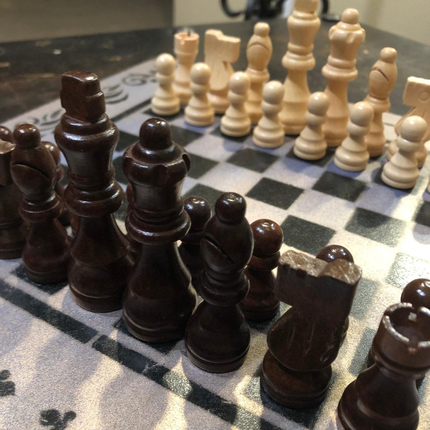 Chess Set - Rustic Gold