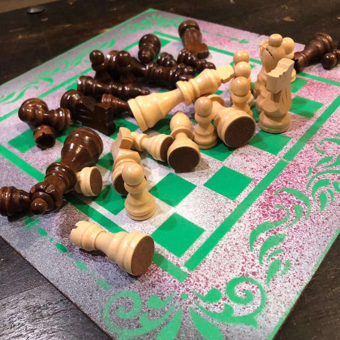 Chess Set - Green Mint Mist