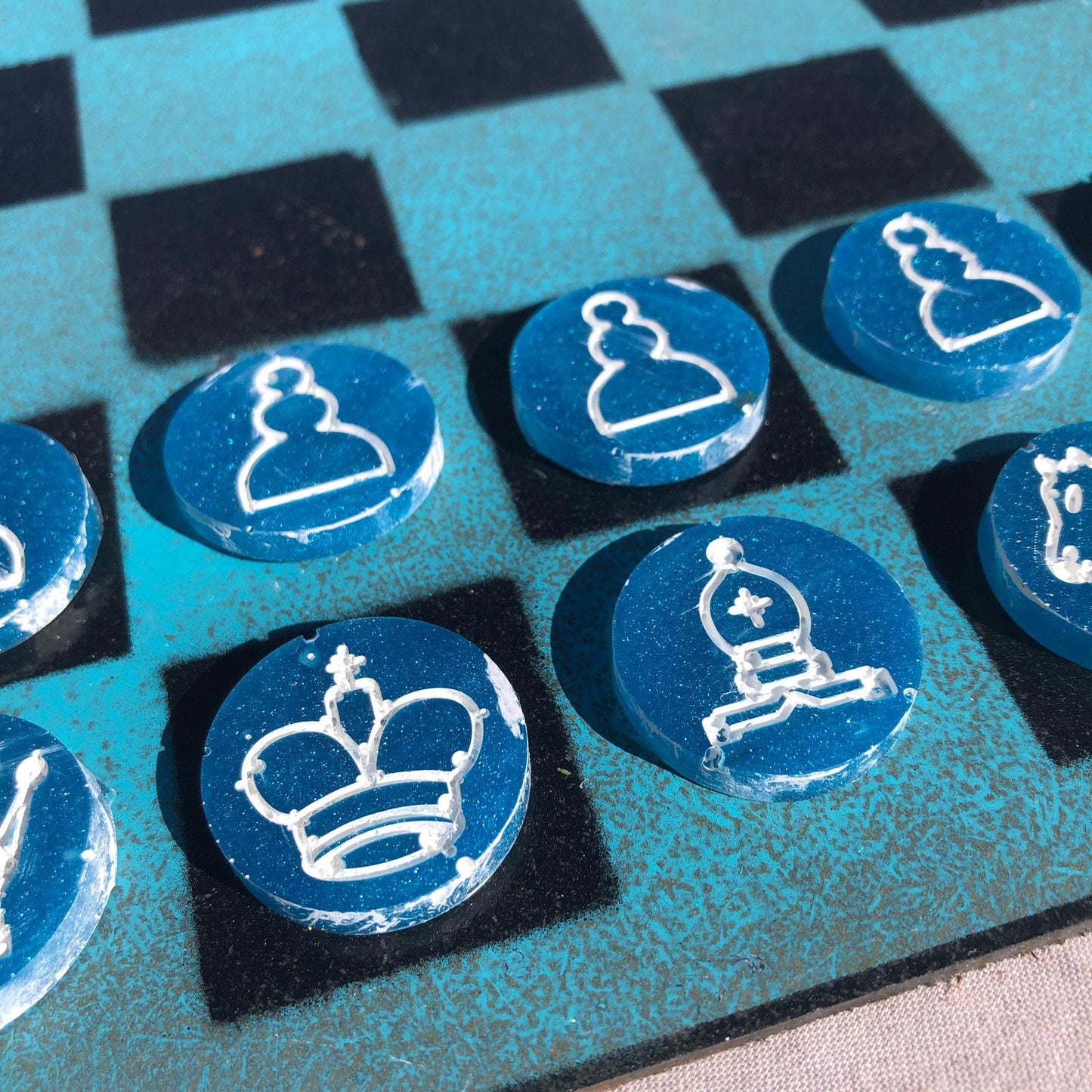 Chess Set - Blue Freeze