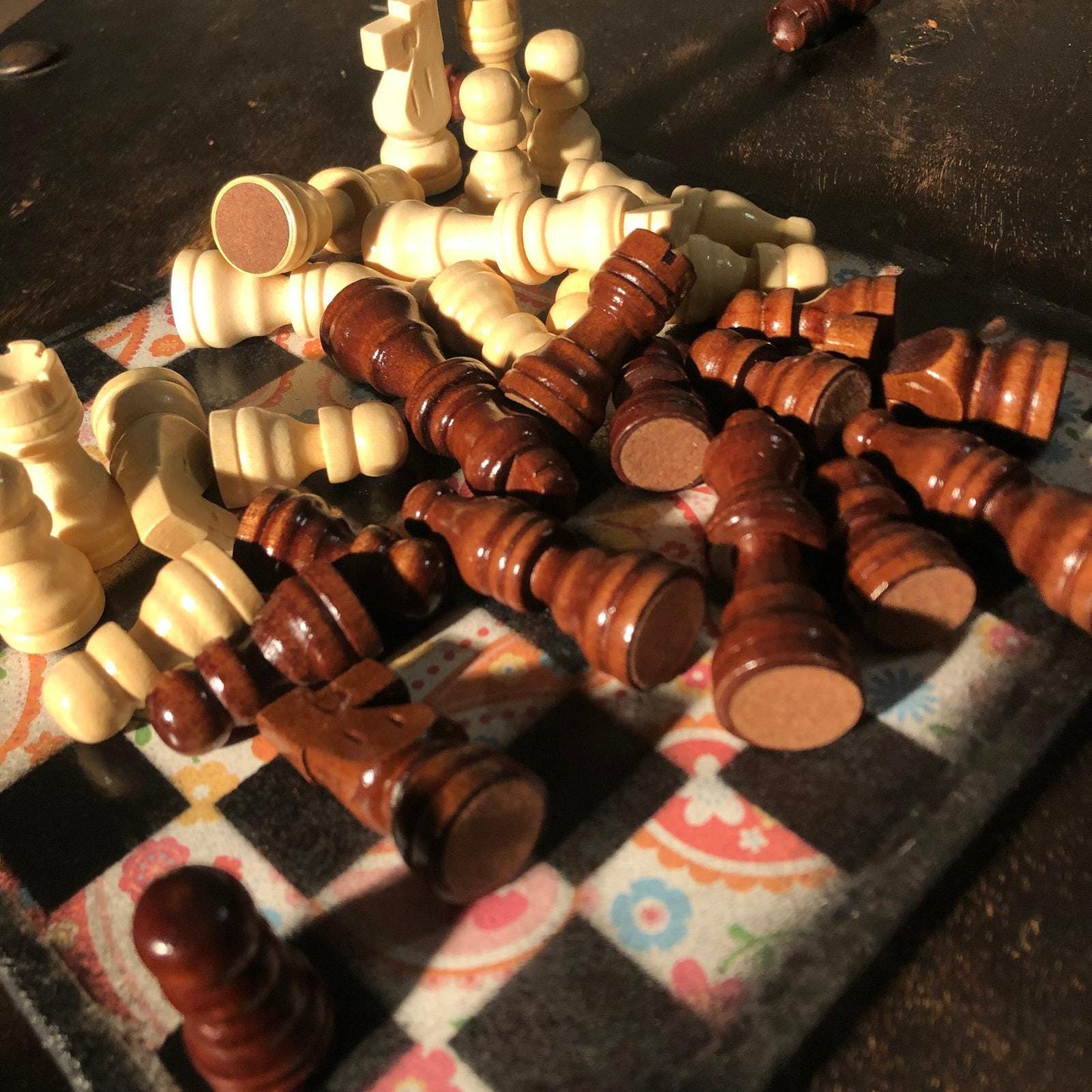 Scrapbook Chess Set - Piñata Colors