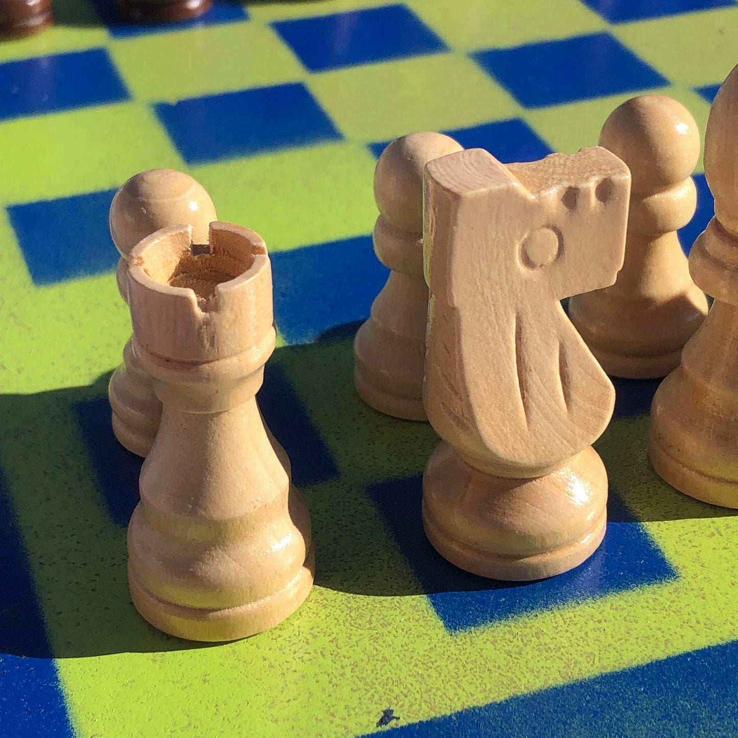 Chess Set - Seattle Green Colors