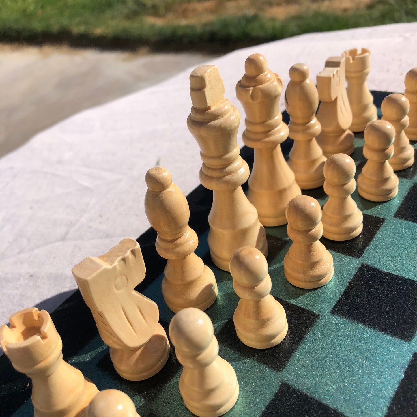 Chess Set - Smooth Green
