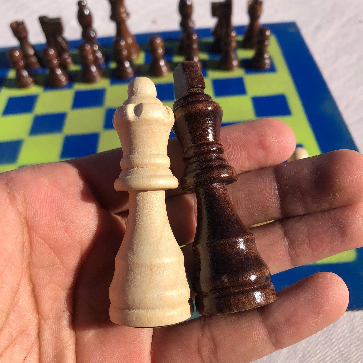 Chess Set - Seattle Green Colors