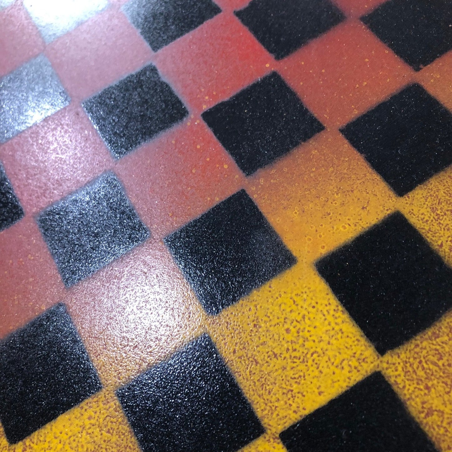 Painted Chess Set - Red & Yellow Mix