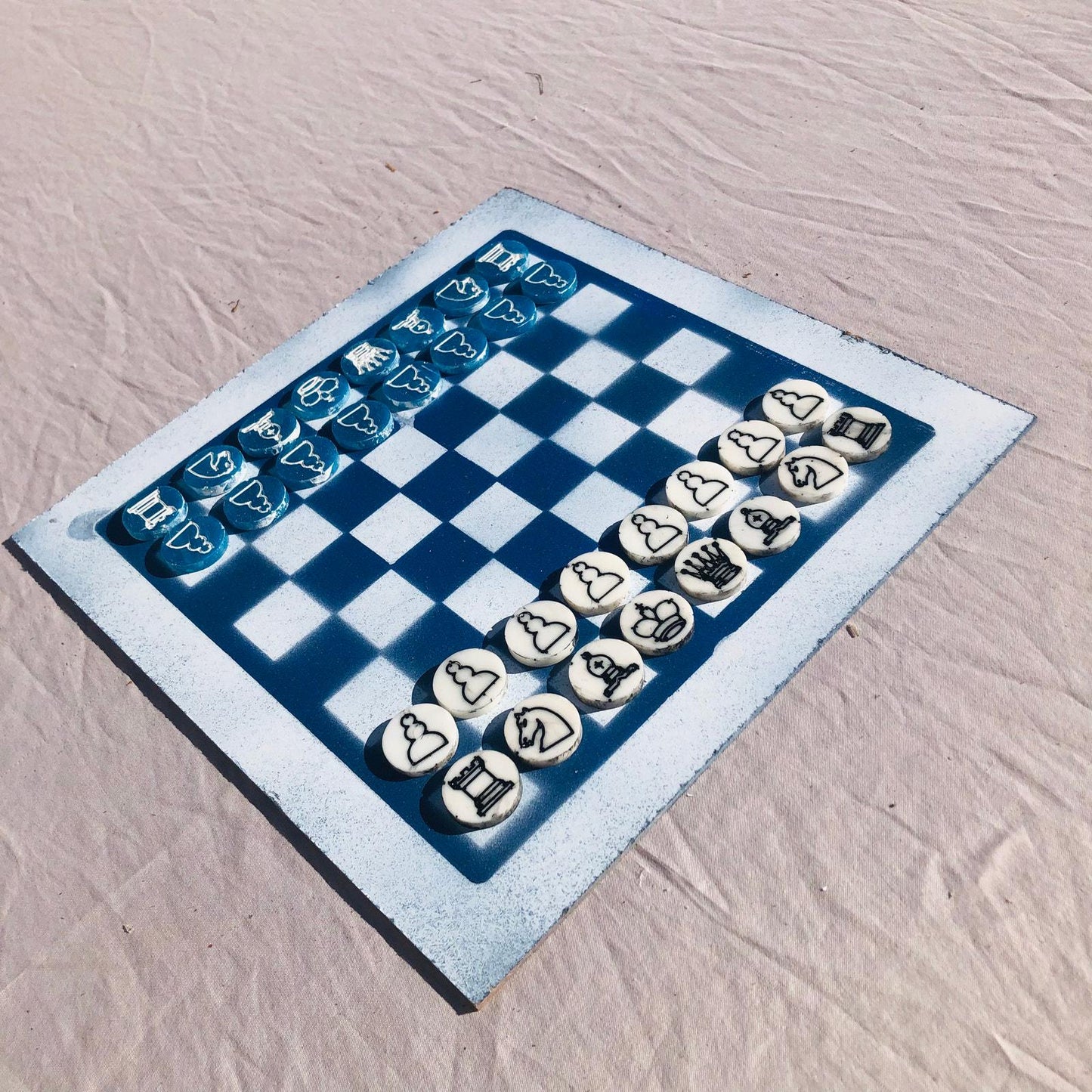 Chess Set - Blue Ice