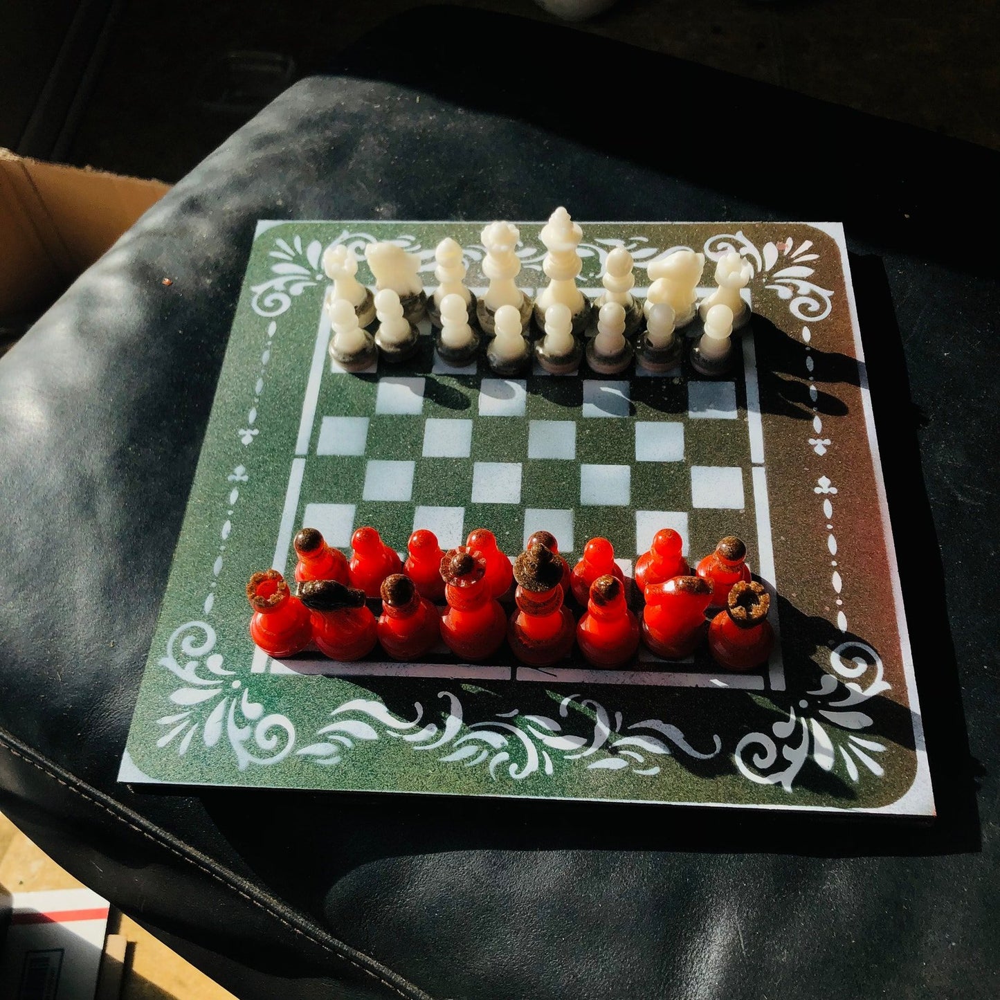 Chess Set - Space Green Delux