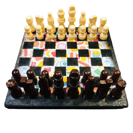 Scrapbook Chess Set - School Feast