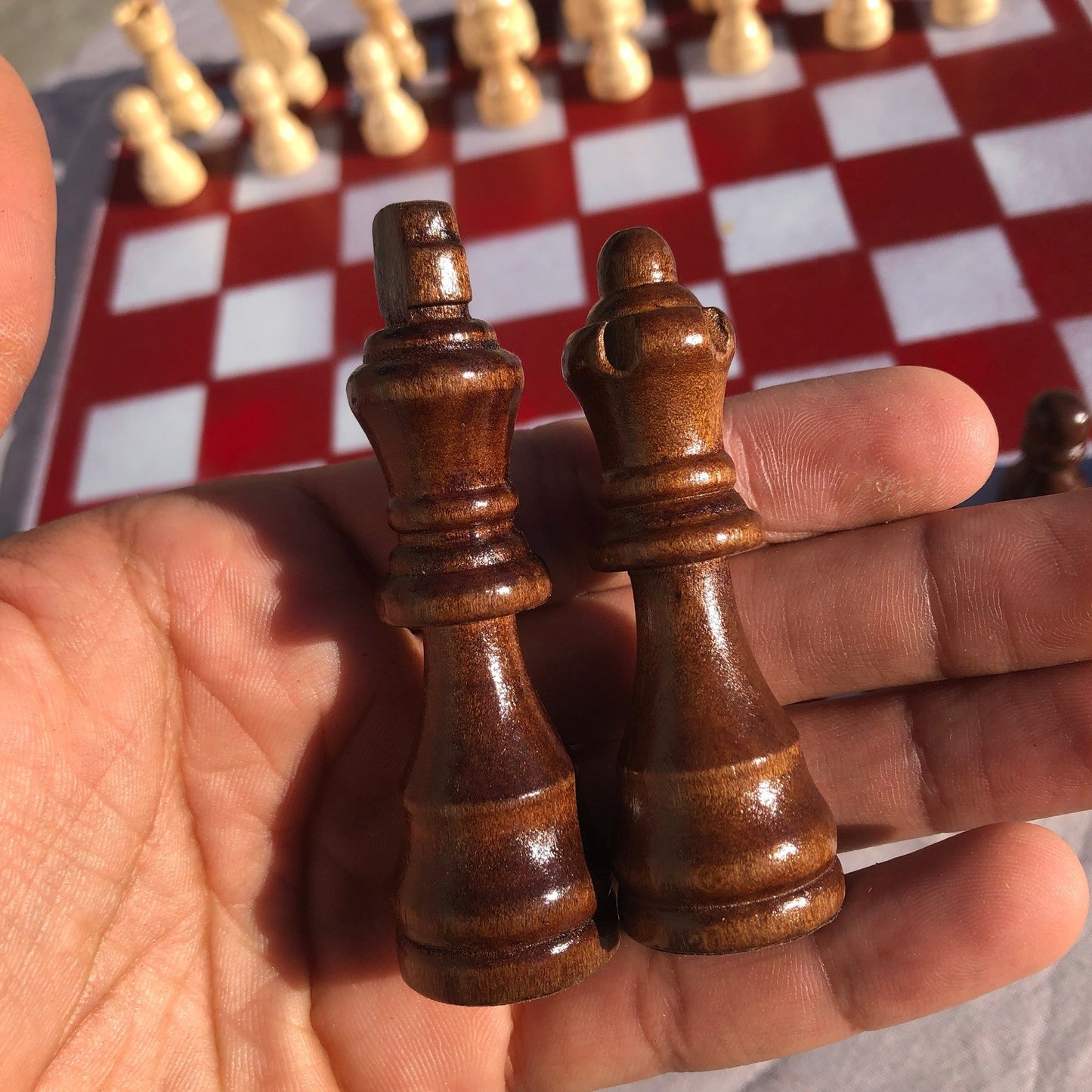 Chess Set - Classic Picnic Red