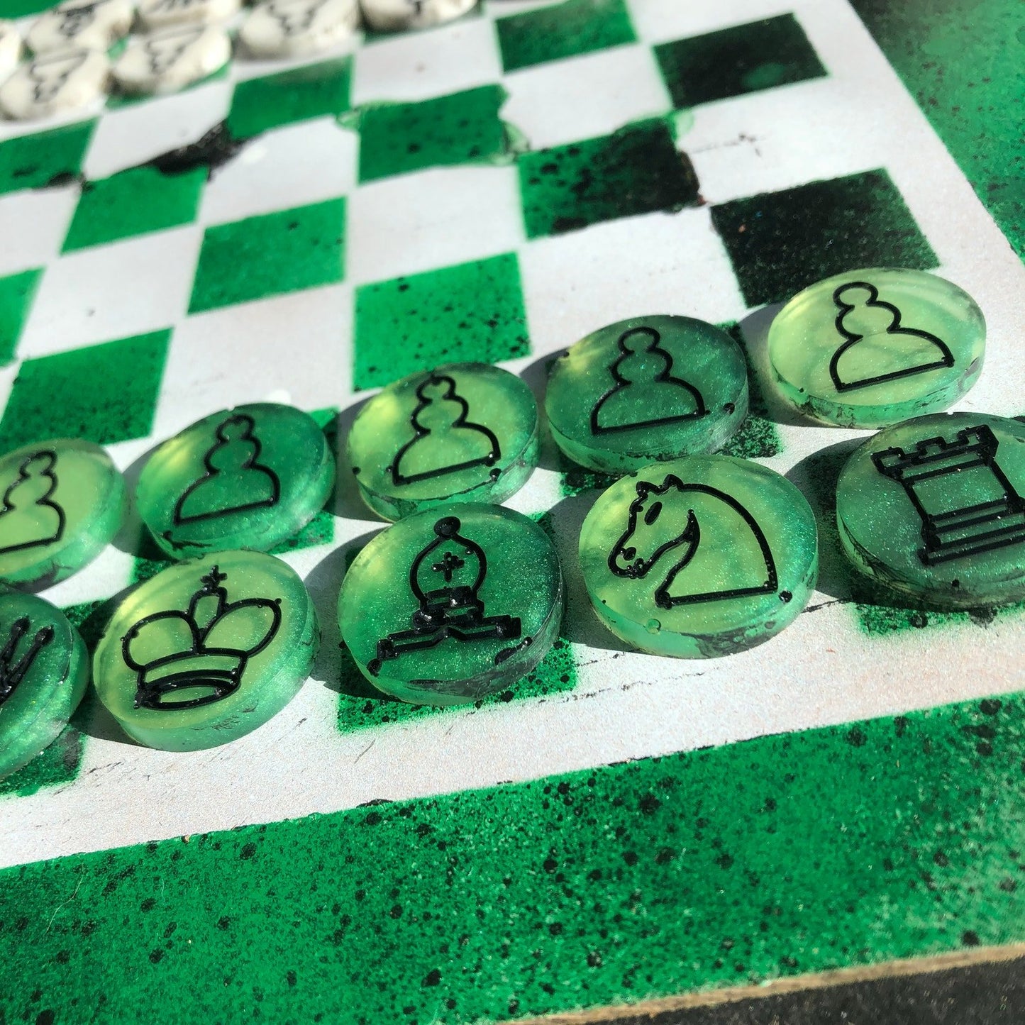 Chess Set - Speedy Green