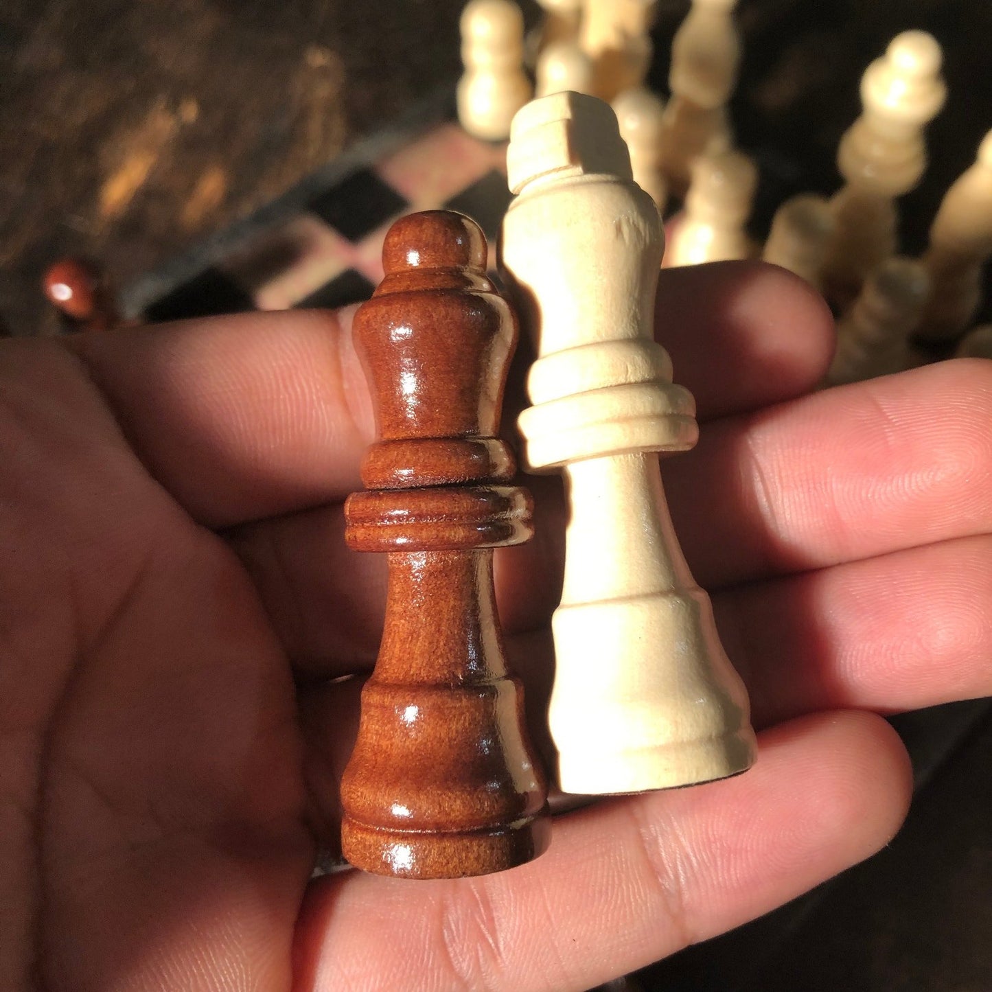 Scrapbook Chess Set - Red Vintage