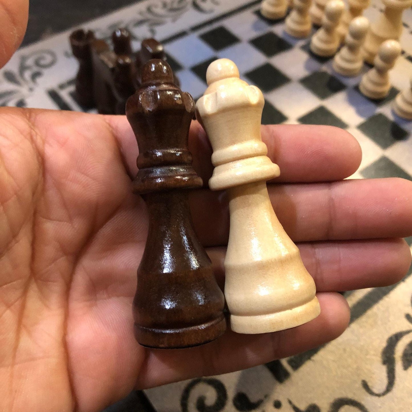 Chess Set - Rustic Gold