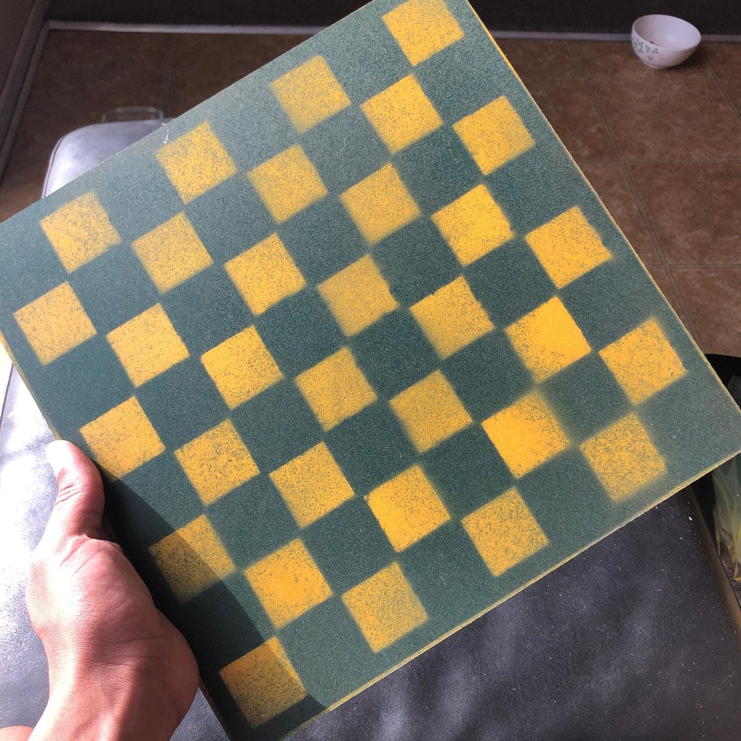 Chess Set - Yellow & Green