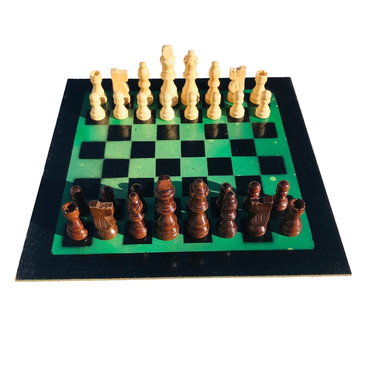 Chess Set - Speckled Green