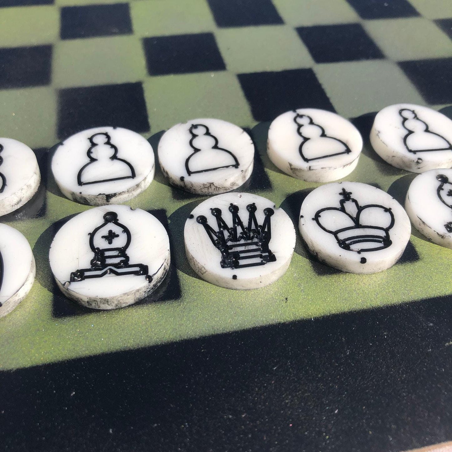 Chess Set - Sheen Green