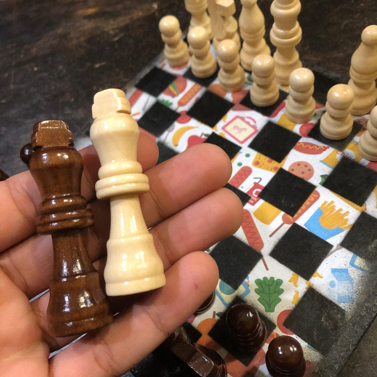 Scrapbook Chess Set - School Feast