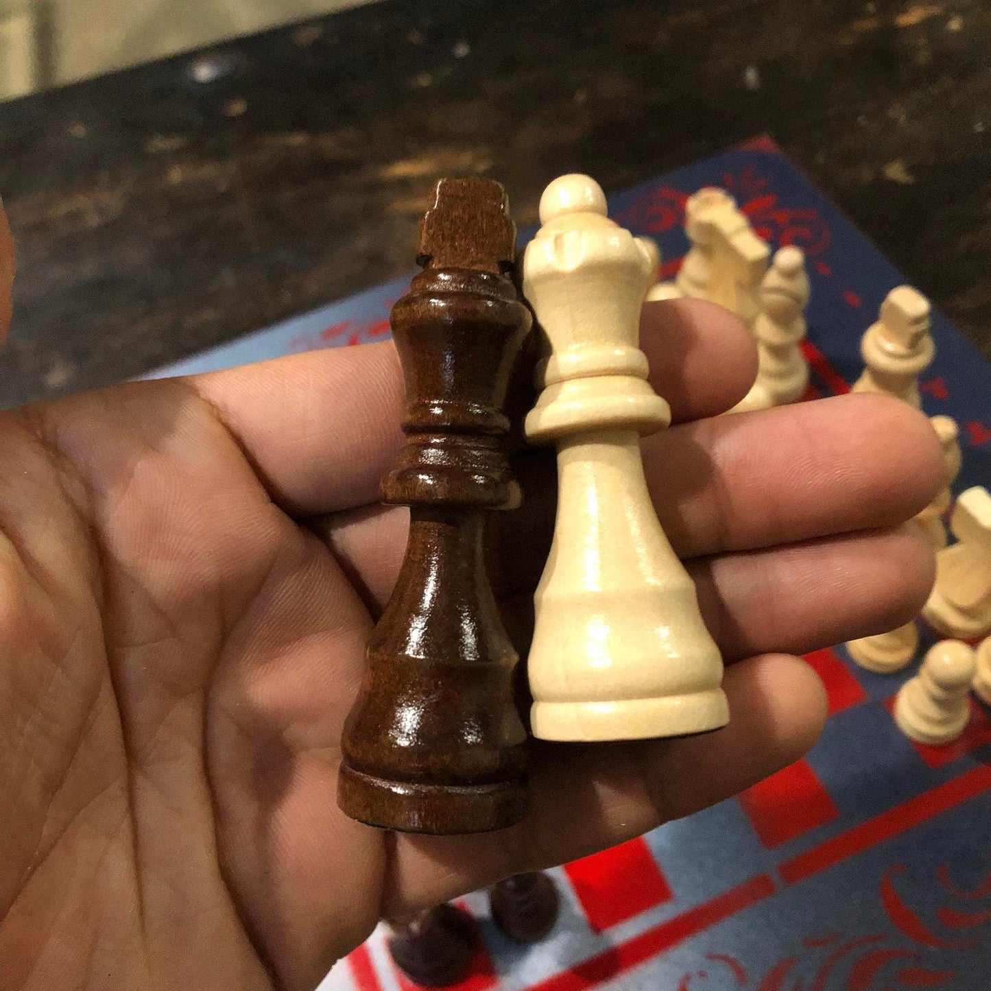 Chess Set - Blue Red Mist