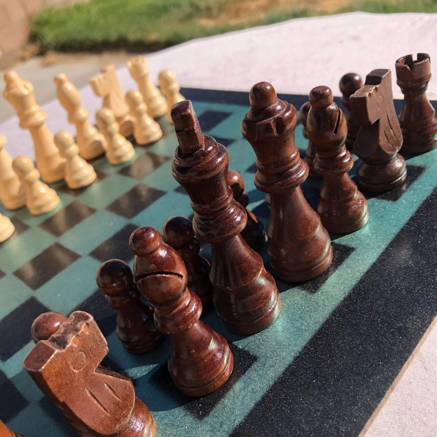 Chess Set - Smooth Green