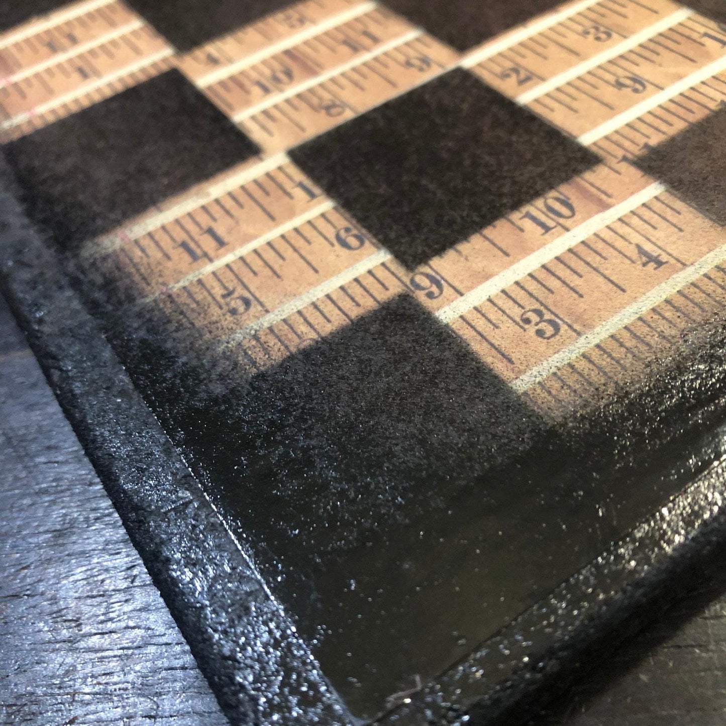 Scrapbook Chess Set - Ruler Pattern