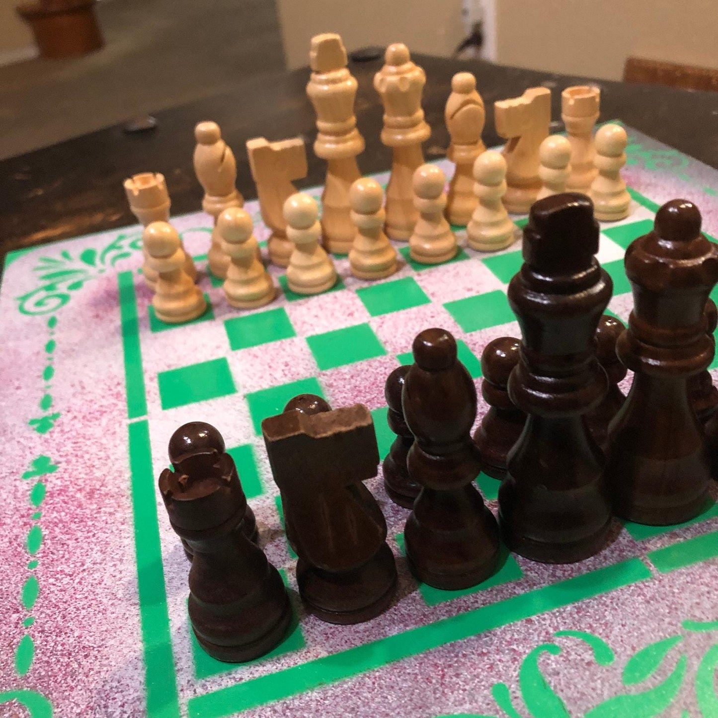 Chess Set - Green Mint Mist
