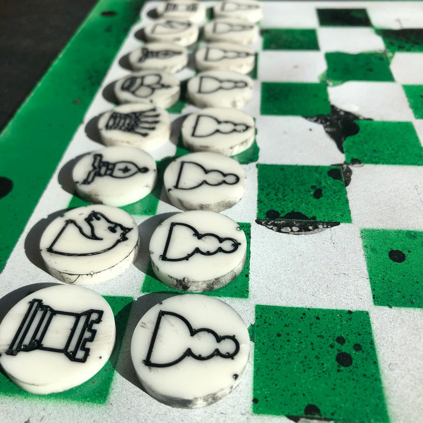 Chess Set - Speedy Green